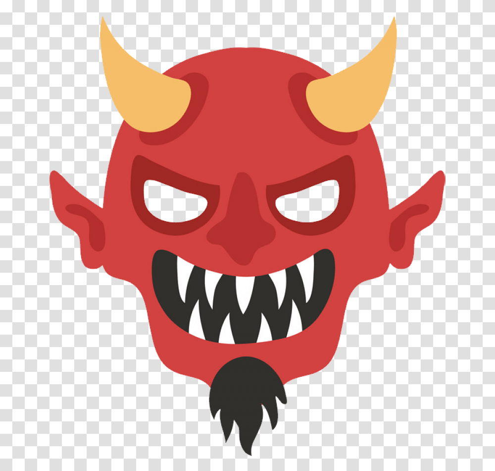 Devil Face Demon Face Background, Teeth, Mouth, Lip, Clothing Transparent Png