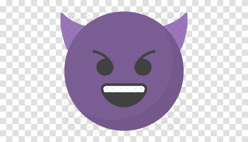 Devil Face Emoji Icon Cartoon, Balloon, Clothing, Symbol, Leisure Activities Transparent Png