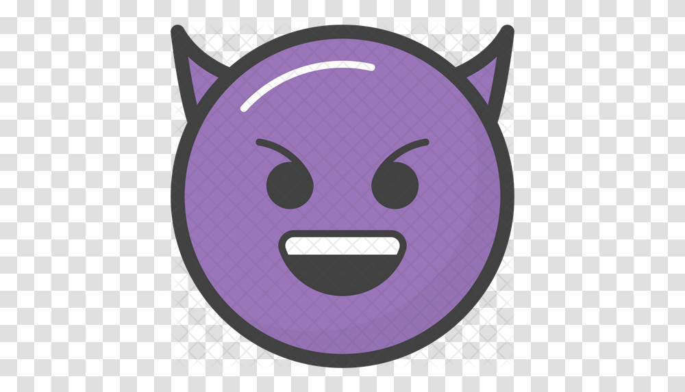 Devil Face Emoji Icon Cartoon, Clock Tower, Alien, Leisure Activities, Clothing Transparent Png