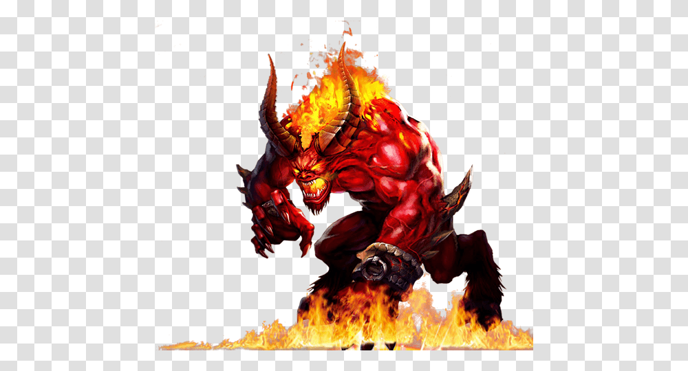 Devil, Fantasy, Dragon, Bonfire, Flame Transparent Png