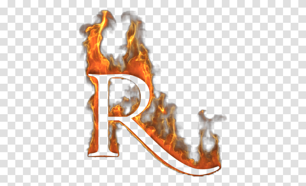 Devil Font Letter R Fire, Bonfire, Flame, Alphabet Transparent Png