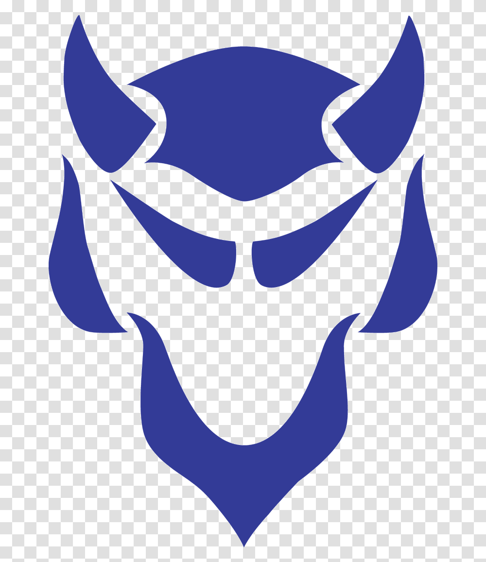 Devil For Davenport Central Elbert County Blue Devils Logo, Symbol, Clothing, Stencil, Glass Transparent Png