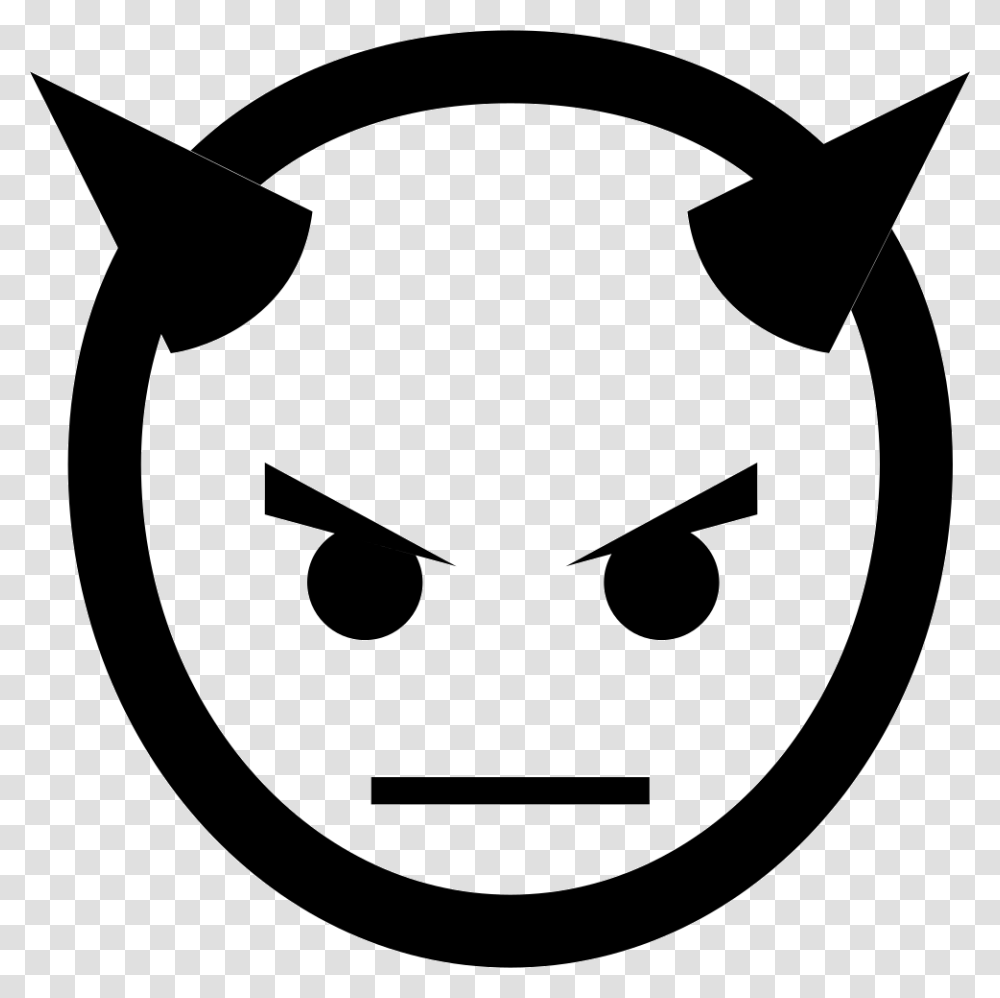 Devil Head With Horns Devil Head Icon, Stencil, Axe, Tool Transparent Png