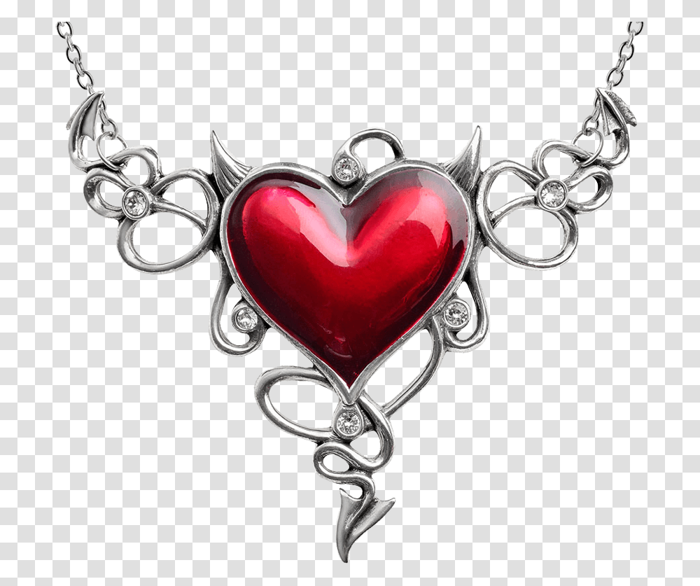 Devil Heart Genereux Necklace Alchemy Of England Devil Heart Genereux Necklace, Pendant, Jewelry, Accessories, Accessory Transparent Png