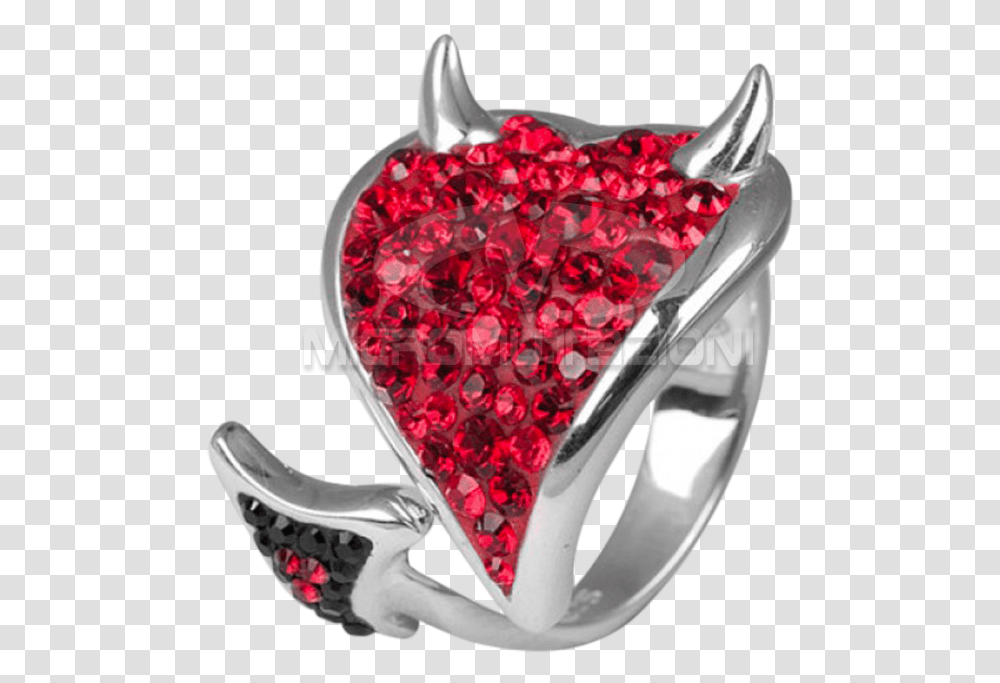 Devil Heart Ring, Jewelry, Accessories, Accessory, Diamond Transparent Png