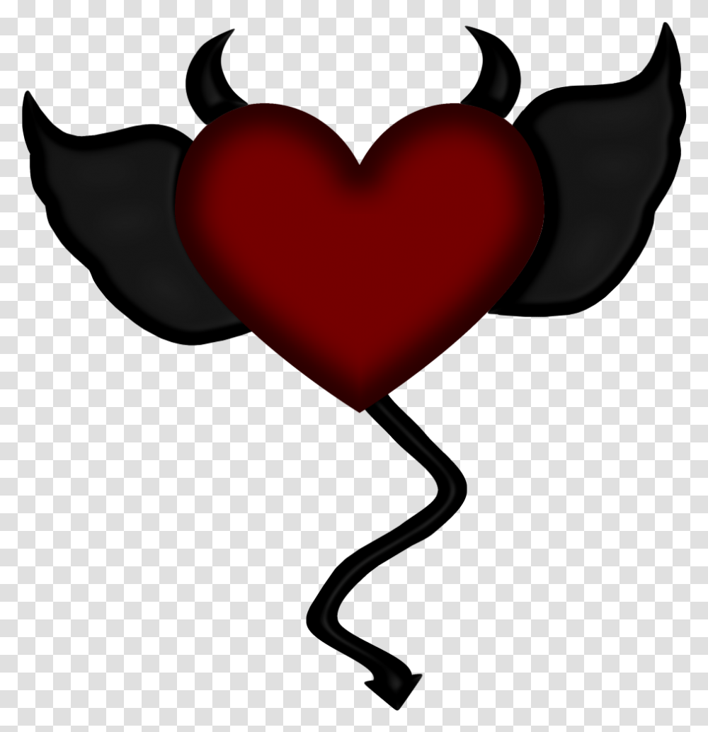 Devil Heart With Wings, Lamp Transparent Png