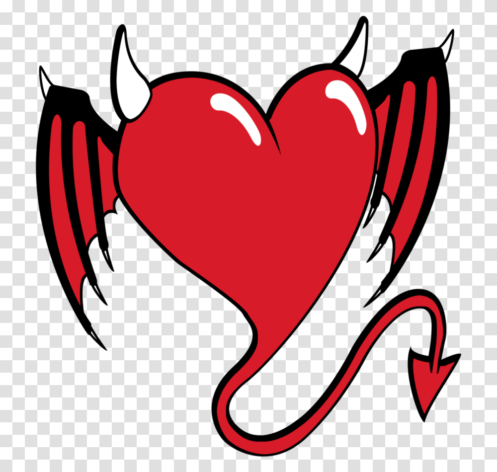Devil Hearts With Wings, Cushion, Pillow, Hand, Dynamite Transparent Png