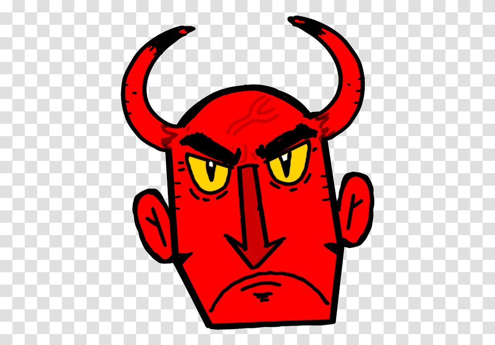 Devil Horns Gif Demon Face Gif, Head, Label Transparent Png