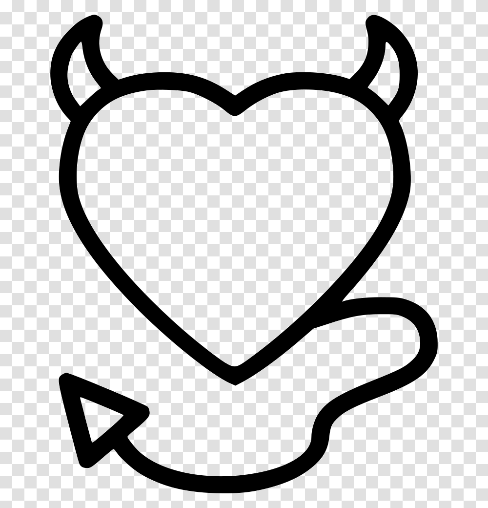 Devil Horns Heart With Devil Horns, Stencil, Label, Sunglasses Transparent Png