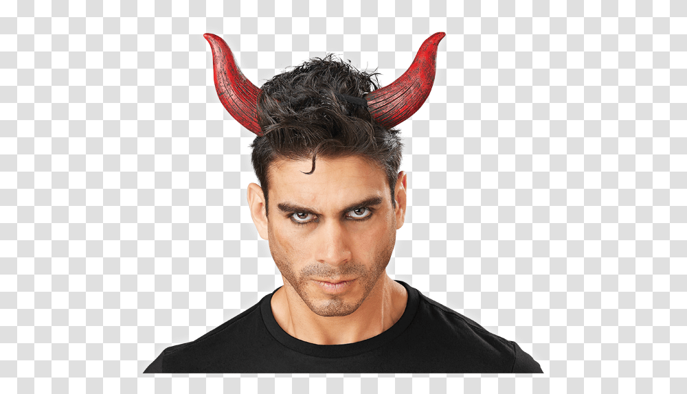 Devil Horns Man With Devil Horns, Person, Face, Hat Transparent Png