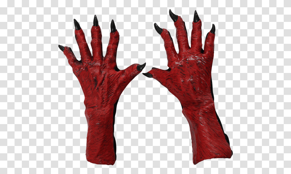 Devil Large Gloves Devil Hands, Clothing, Apparel, Person, Human Transparent Png
