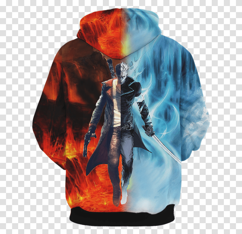 Devil May Cry Hoodie, Person, Sweatshirt, Sweater Transparent Png