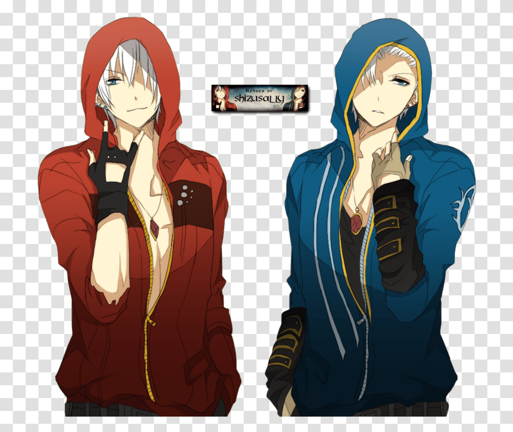 Devil May Cry Vergil Anime, Person, Sweatshirt, Sweater Transparent Png