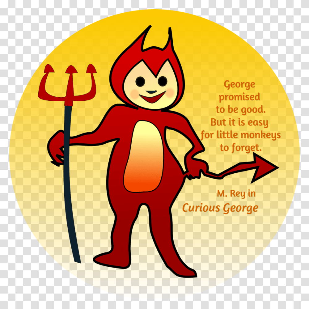 Devil Naughty Demon Trident Costume Tail Devil Clipart, Emblem, Weapon, Weaponry Transparent Png