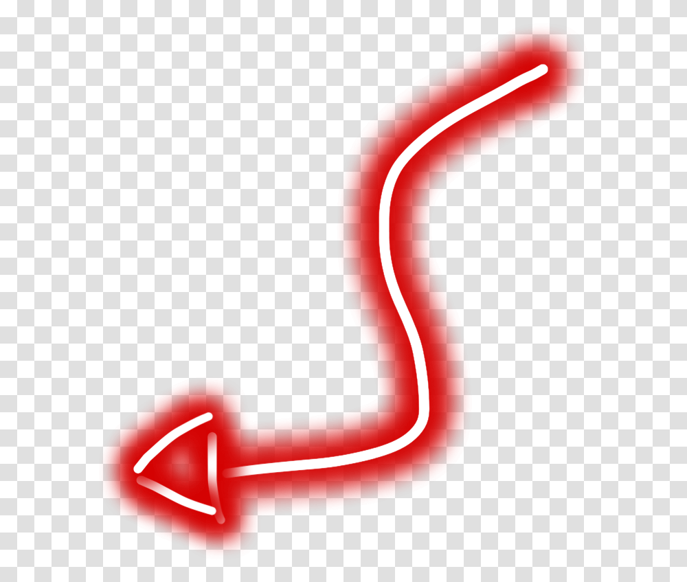Devil Neon Red Tail Arrow Aah Hell Haha Illustration, Heart, Text, Smoke Pipe, Label Transparent Png