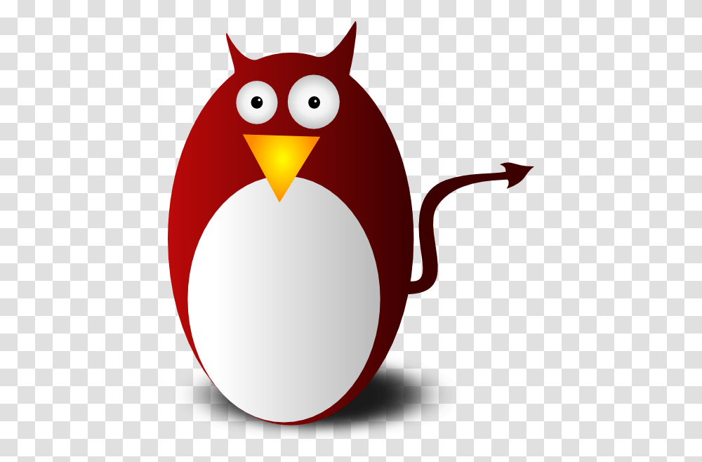 Devil Penguin Cartoon Svg Clip Arts Daemon Linux, Bird, Animal, Egg, Food Transparent Png