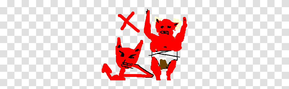 Devil Refusses To Change Dirty Diaper, Poster, Advertisement, Person, People Transparent Png