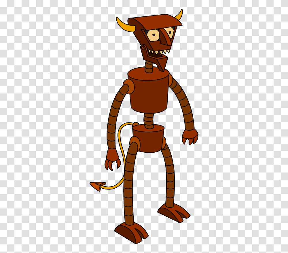 Devil Robot From Futurama, Machine, Toy, Person, Human Transparent Png