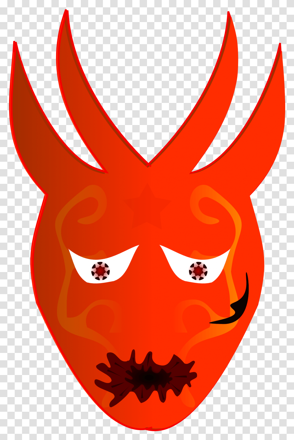 Devil Sad Monster Drawing Mascaras De Lucifer, Halloween, Animal Transparent Png