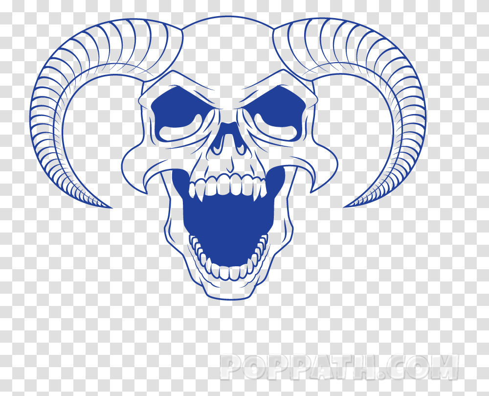 Devil Skull, Logo, Trademark, Emblem Transparent Png