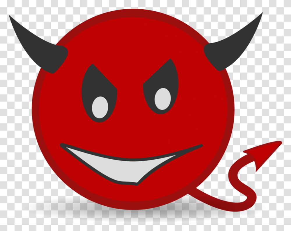 Devil Smiley Emoticon Computer Icons Demon, Plant, Pac Man, Label Transparent Png