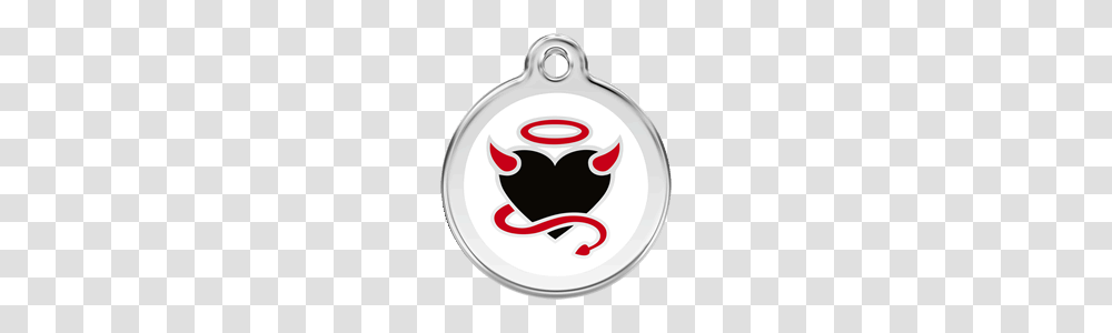 Devil White Enamel Dog Tag, Locket, Pendant, Jewelry Transparent Png