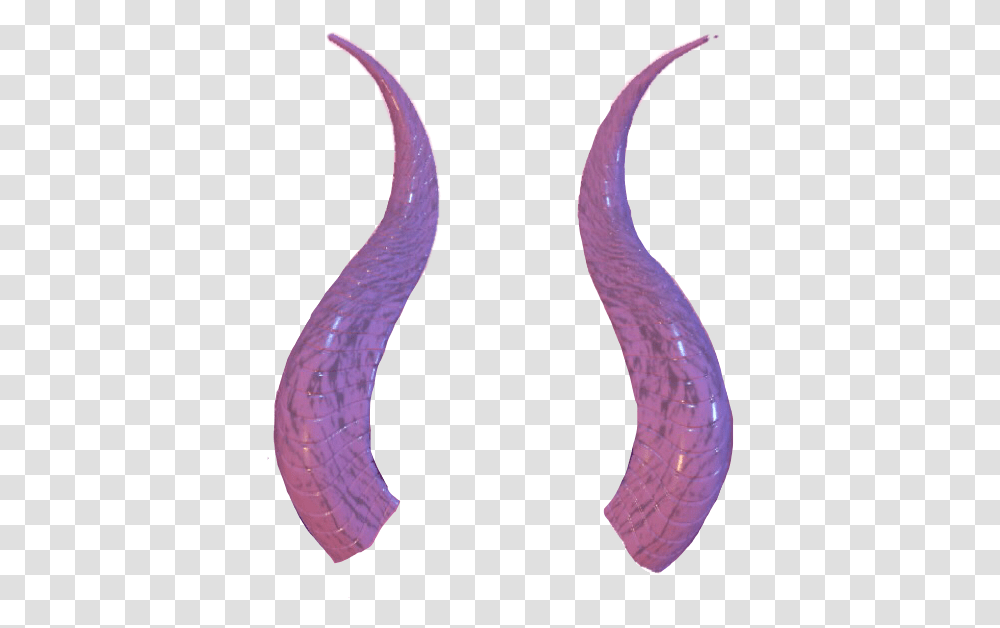 Devilhorns Cuernos Devil Horns Demon Sticker By Linn Curved, Purple, Horseshoe, Animal Transparent Png