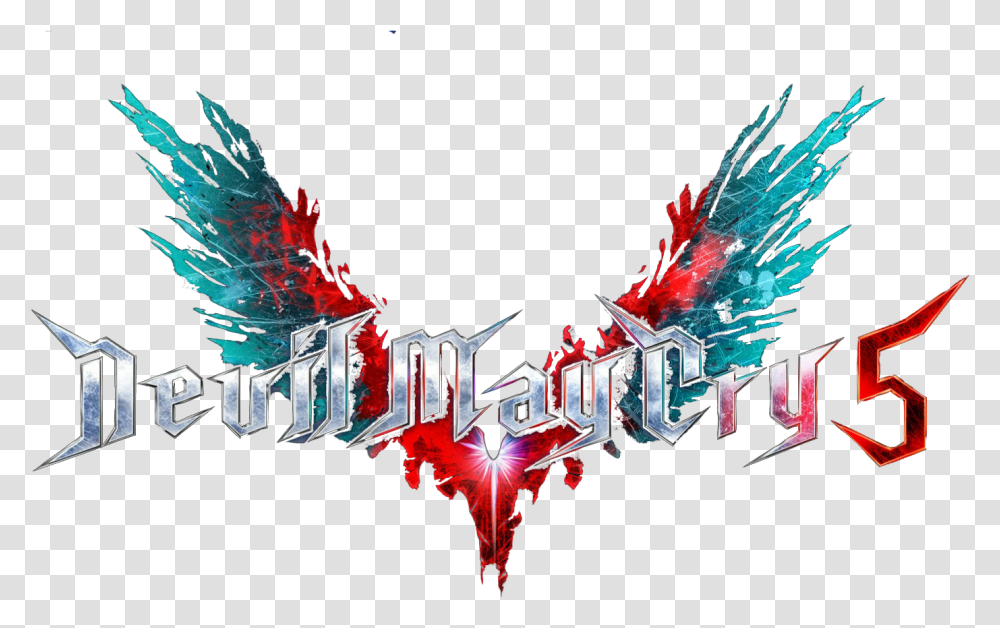 Devilmaycry5 Logo Capcom Wings Devil May Cry 5 Game Logo, Graphics, Art, Text, Nature Transparent Png
