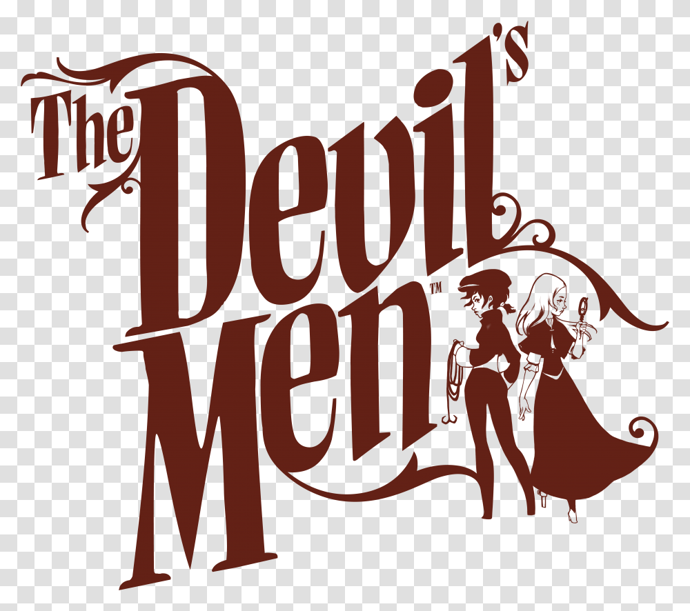 Devils Men Logo Steampunk, Text, Alphabet, Word, Poster Transparent Png
