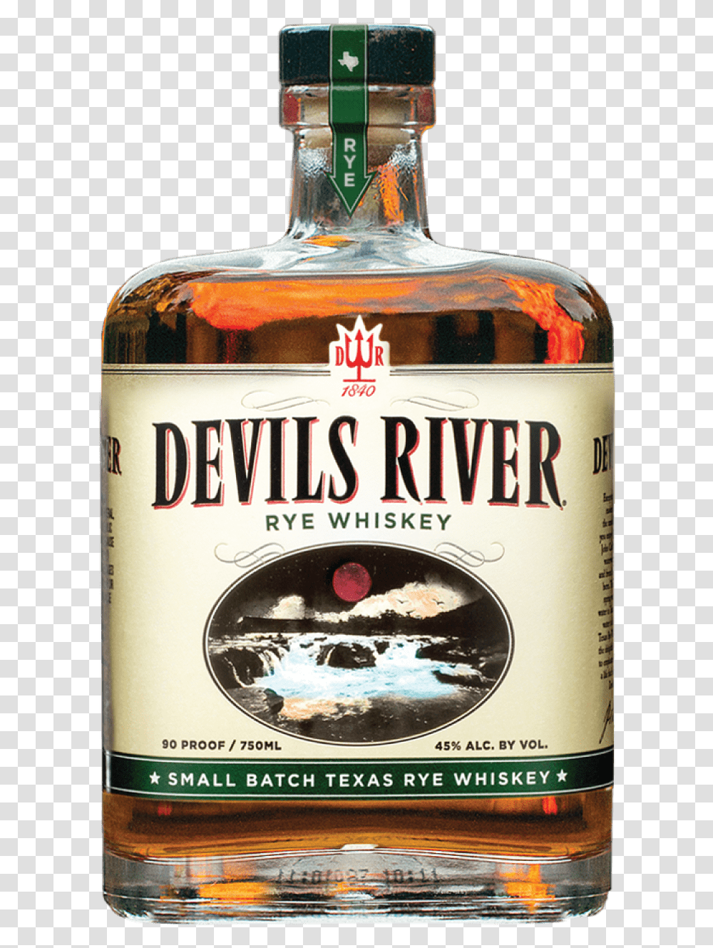 Devils River Bourbon Whiskey, Liquor, Alcohol, Beverage, Drink Transparent Png