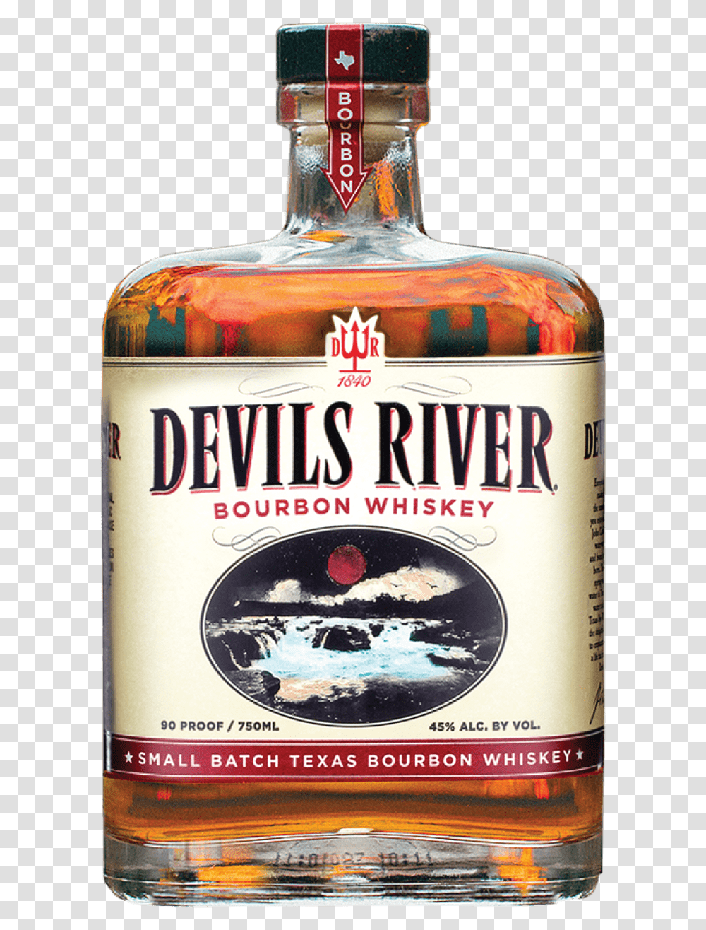 Devils River Bourbon Whiskey, Liquor, Alcohol, Beverage, Drink Transparent Png