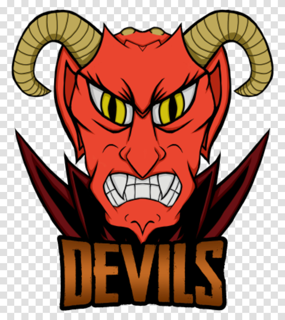 Devils Squad Demon Cartoon Logo, Mammal, Animal, Hook, Poster Transparent Png