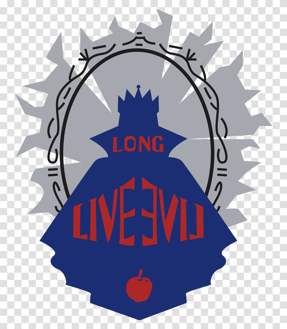 Devious Decorator Evil Queen Descendants Long Live Evil Logo, Poster, Advertisement, Outdoors, Art Transparent Png