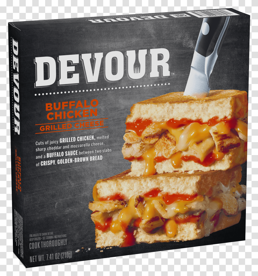 Devour Buffalo Chicken Grilled Cheese Transparent Png