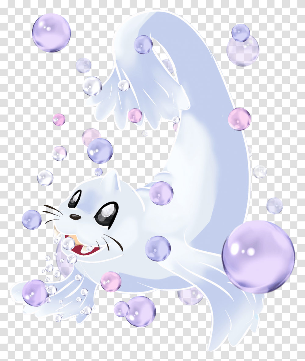 Dewgong Used Bubble Beam By Thewarriorartist Cartoon, Snowman, Winter, Outdoors, Nature Transparent Png