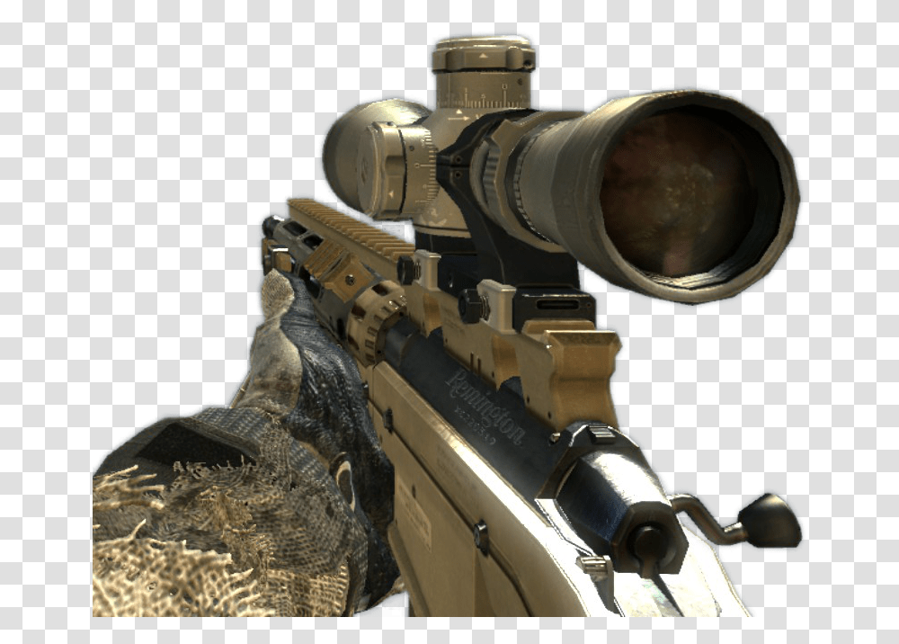 Dexertofr Call Of Duty Mw3 Msr, Gun, Weapon, Weaponry, Soldier Transparent Png