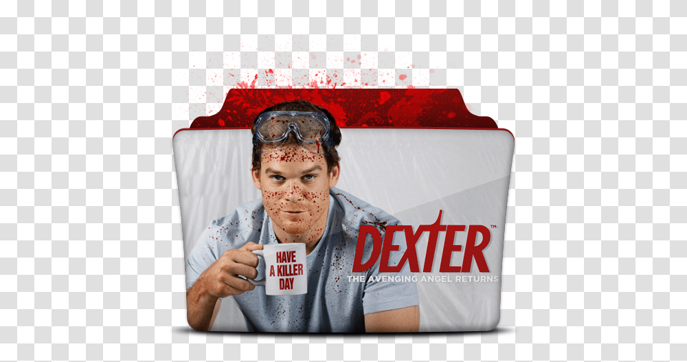 Dexter Icon Dexter Series Folder Icon, Person, Sunglasses, Accessories, Text Transparent Png