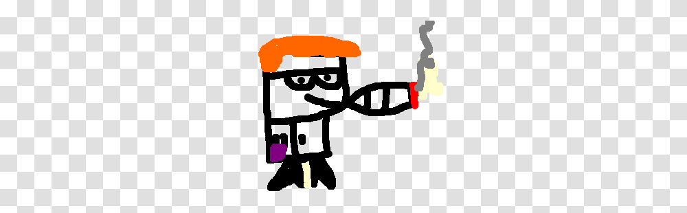 Dexter Smokes Weed In His Laboratory Drawing, Hand, Silhouette Transparent Png