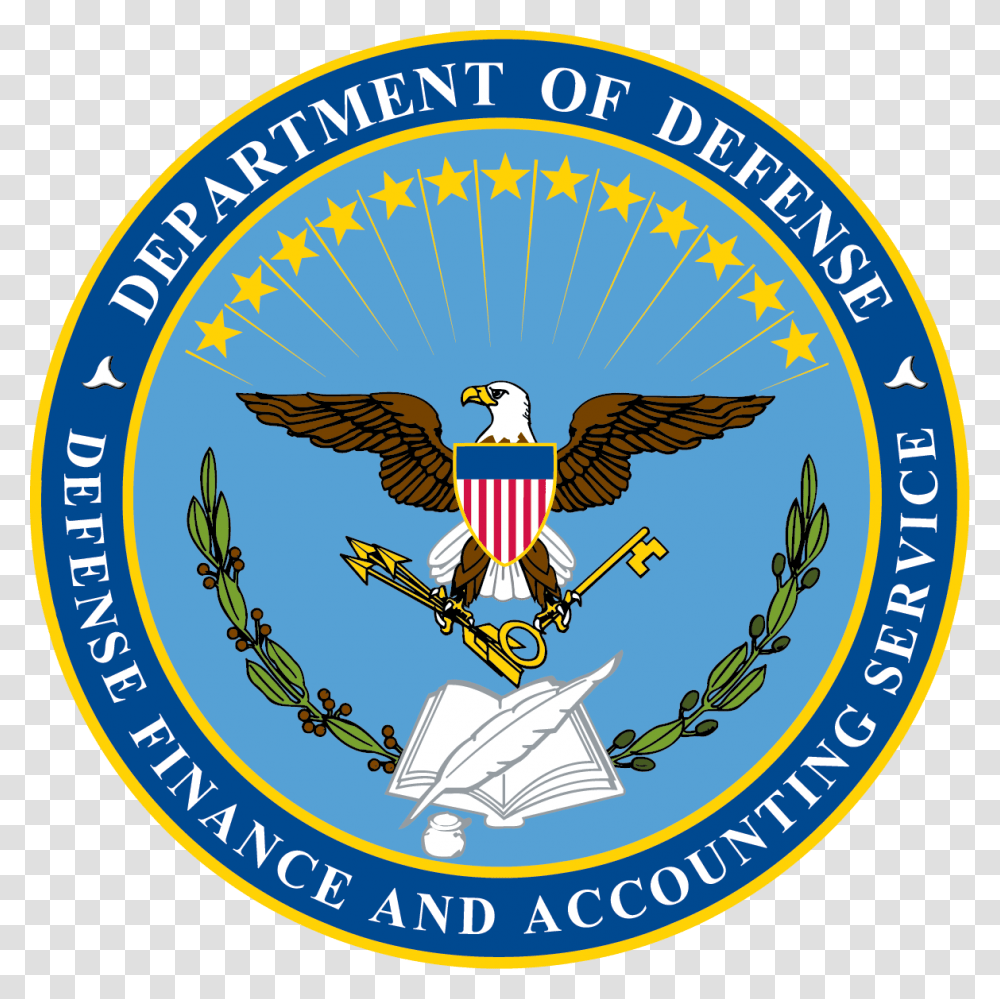 Dfas Seal Defense Finance Amp Accounting Service Logo, Trademark, Emblem, Bird Transparent Png