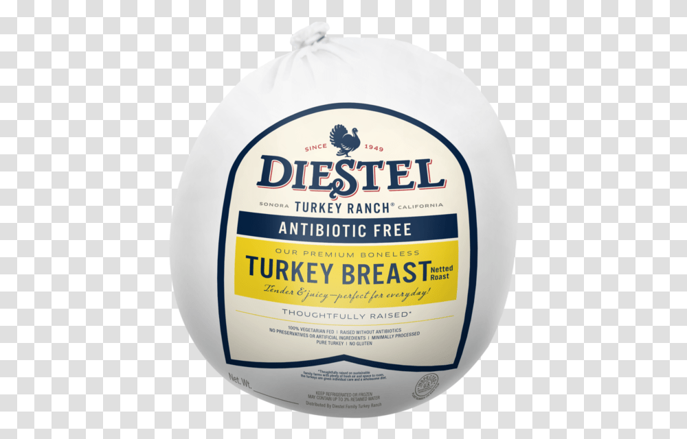 Dfr Boneless Turkey Breast Rendering Diestel, Label, Food Transparent Png