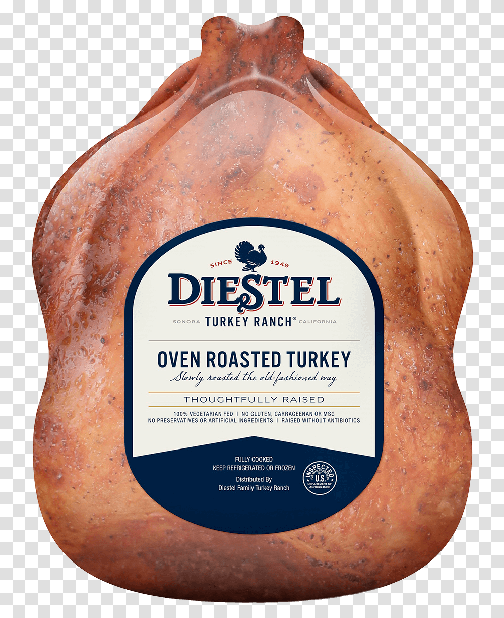 Dfr Oven Roasted Whole Turkey Rendering Antibiotic Free Roasted Turkey, Pork, Food, Ham Transparent Png