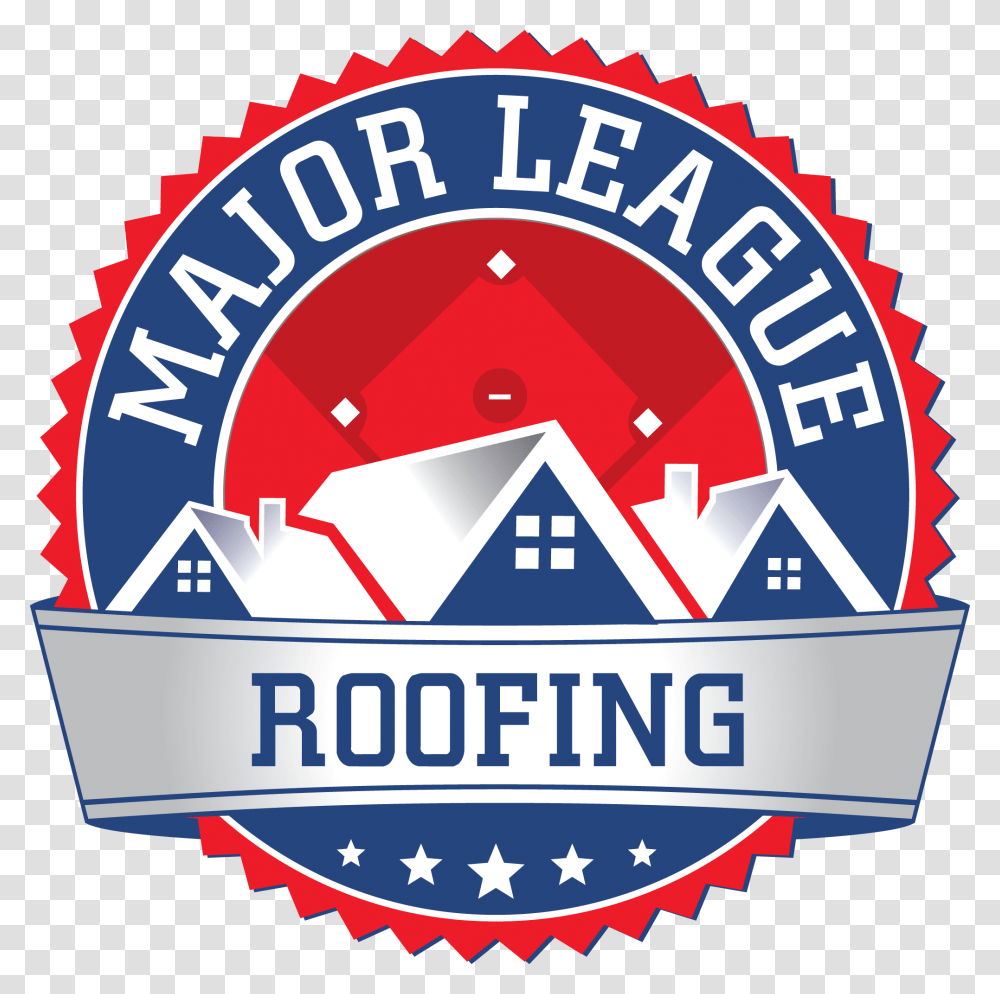 Dfw Commercial Amp Residential Roof Repair Major League Roofing, Logo, Label Transparent Png
