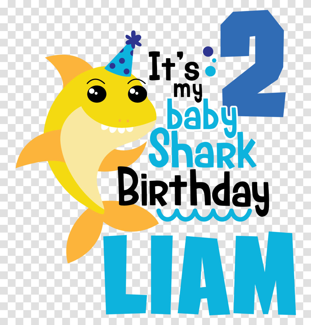 Dg Bp01 Baby Shark 1 Birthday, Clothing, Apparel, Animal, Hat Transparent Png
