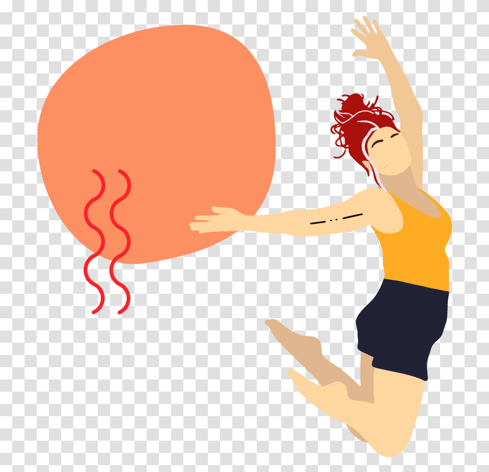 Dgaw Red Hair Illustration, Person, Dance Pose, Leisure Activities, Sport Transparent Png