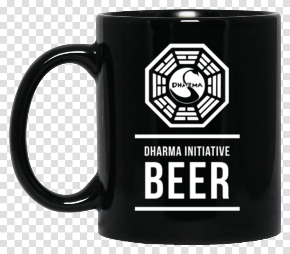 Dharma Beer Black Mug 11oz 2 Sided Dharma Initiative Apple, Coffee Cup, Stein, Jug Transparent Png