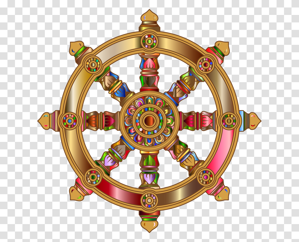 Dharmachakra Buddhism Three Turnings Of The Wheel Of Dharma Noble, Toy, Lighting, Steering Wheel Transparent Png