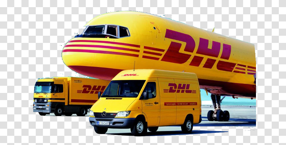 Dhl Customer Services Delivery Dhl, Truck, Vehicle, Transportation, Van Transparent Png