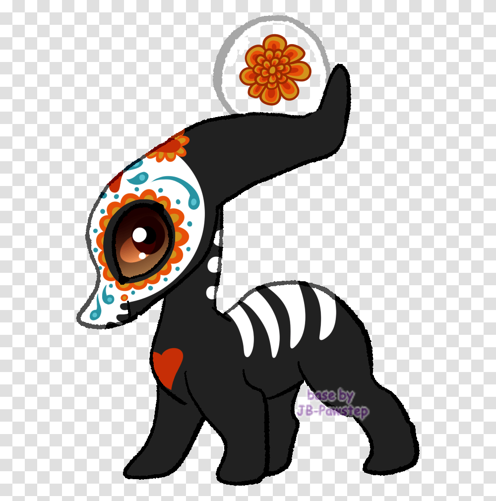 Dia De Los Muertos, Animal, Mammal, Dinosaur, Reptile Transparent Png