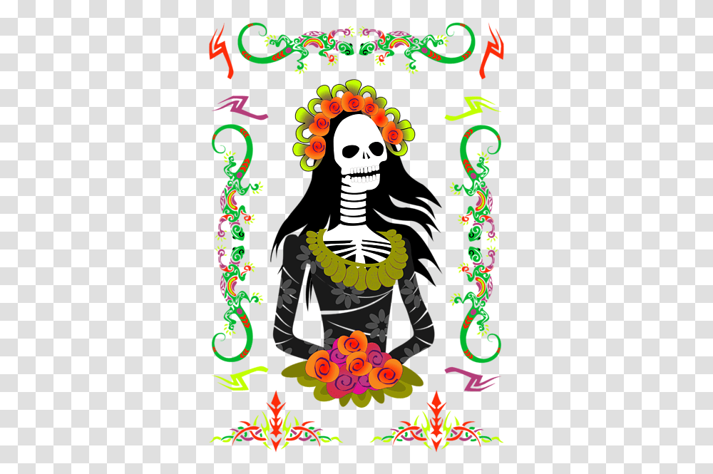 Dia De Los Muertos Birthday, Poster, Floral Design Transparent Png