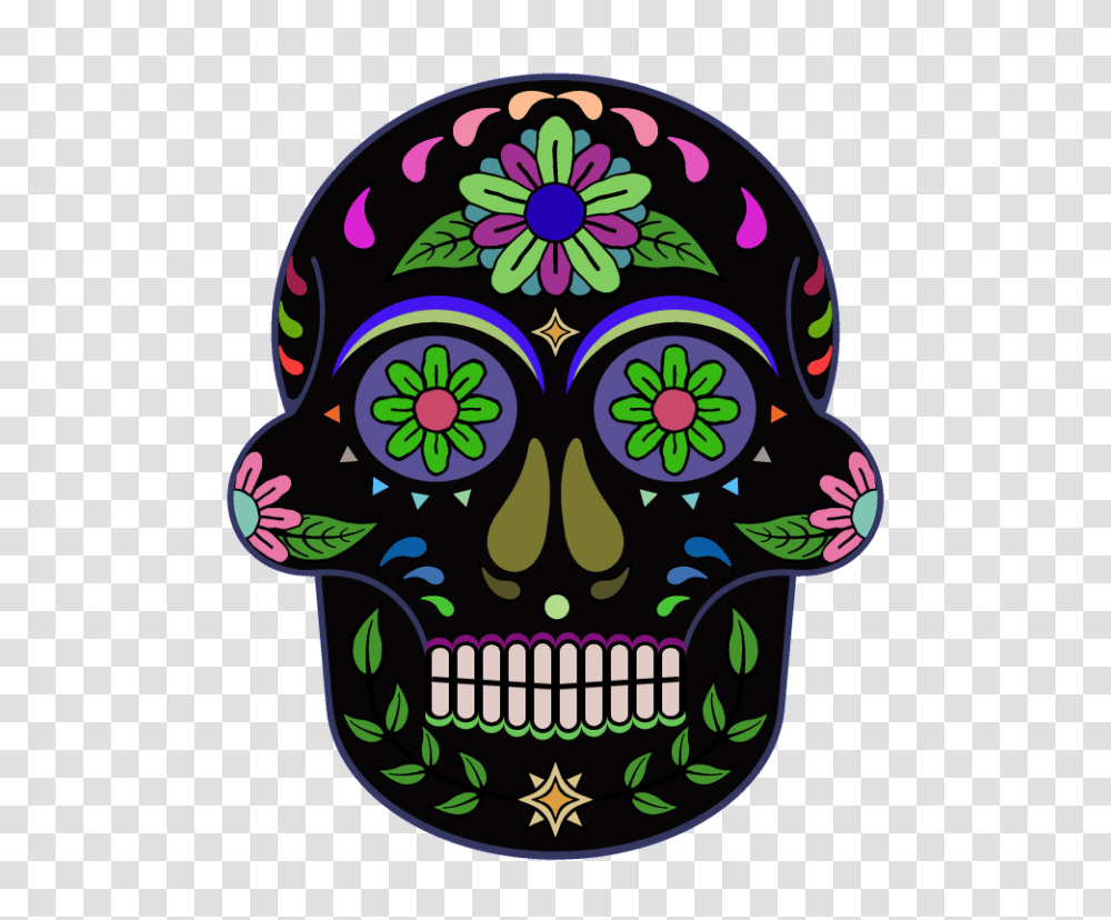 Dia De Los Muertos Clipart Day Of The Dead Skull, Graphics, Doodle, Drawing, Floral Design Transparent Png